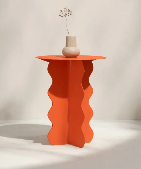Minimal Artistic Side Table Color Red