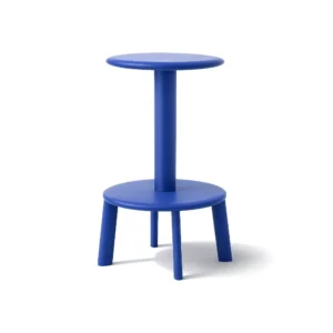 Decorative Round Side Stool Color Royal Blue